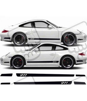 Porsche 911-997 side Stripes DECALS