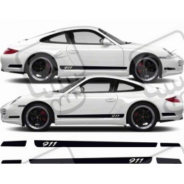 Porsche 911-997 side Stripes AUFKLEBER