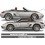 Porsche 986-987 side Stripes AUFKLEBER (Kompatibles Produkt)