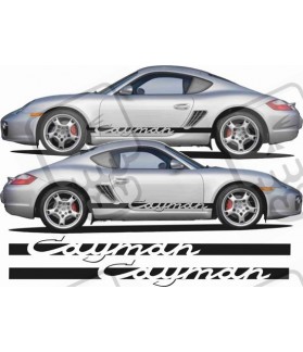 Porsche 981 cayman side Stripes AUTOCOLLANT