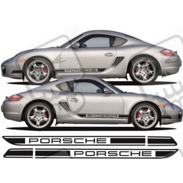Porsche 987 S cayman YEAR 2006 side Stripes DECALS
