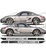 Porsche 987 S cayman YEAR 2006 side Stripes ADESIVI