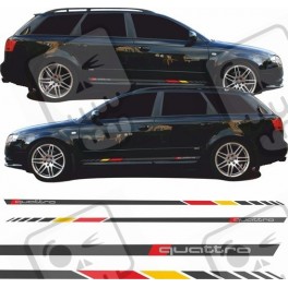 Audi A4 B6-B7 Quattro Side Stripes ADESIVI