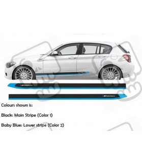 BMW 1 Series F20 M sport Side Stripes Stickers (Compatible Product)