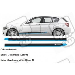 BMW 1 Series F20 M sport Side Stripes AUTOCOLLANT