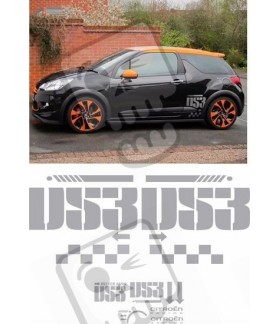 Citroen DS3 Racing Side Stripes Adhesivo