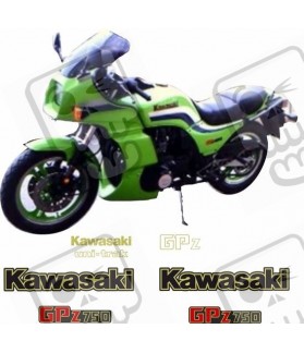 KAWASAKI GPZ-750 YEAR 1983-1984 DECALS