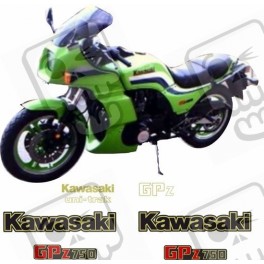 KAWASAKI GPZ-750 YEAR 1983-1984 DECALS