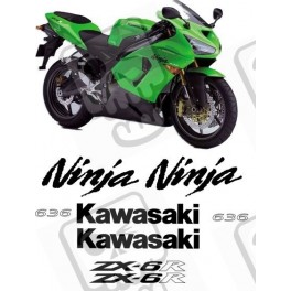 STICKERS KIT KAWASAKI ZX-10R Ninja YEAR 2005-2006