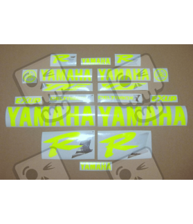 YAMAHA YZF R1 YEAR 1998-2001 NEON YELLOW ADESIVI
