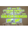 YAMAHA YZF R1 YEAR 1998-2001 NEON YELLOW AUTOCOLLANT