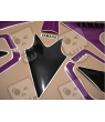 AUFKLEBER YAMAHA YZF-750R YEAR 1993 GRAY/BLACK/PURPLE