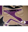 AUFKLEBER YAMAHA YZF-750R YEAR 1993 GRAY/BLACK/PURPLE