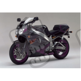 AUFKLEBER YAMAHA YZF-750R YEAR 1993 GRAY/BLACK/PURPLE