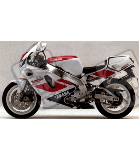 ADESIVI YAMAHA YZF 750R YEAR 1993 WHITE/PINK/BLUE