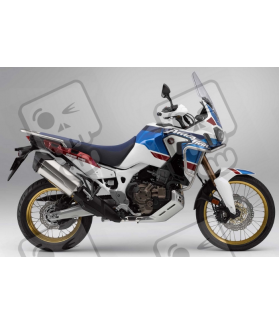 HONDA AFRICA TWIN YEAR 2018 WHITE/BLUE/RED ADESIVOS (Produto compatível)