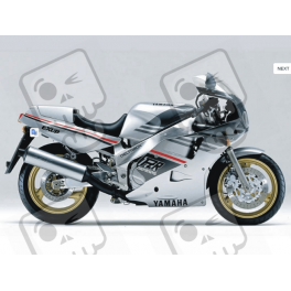 Yamaha FZR 1000 YEAR 1989 SILVER GREY ADESIVOS