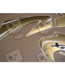 HONDA XRV 750 AFRICA TWIN 2003 - BLACK/GOLD ADESIVOS