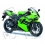 STICKER SET KAWASAKI ZX-6R AÑO 2008 VERDE (Producto compatible)