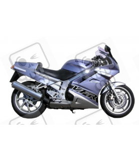 HONDA VFR 750 YEAR 1993 GREY/BLACK STICKERS (Compatible Product)
