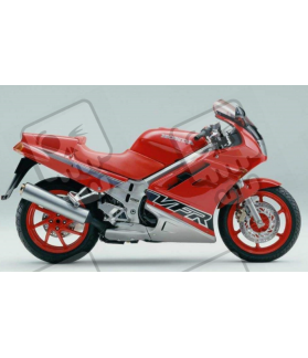HONDA HONDA VFR 750 YEAR 1993 RED/SILVER STICKERS (Producto compatible)