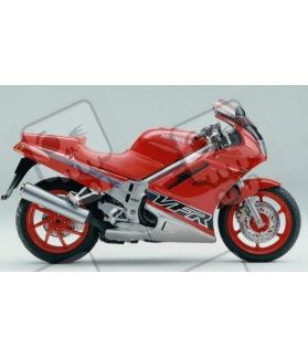 HONDA HONDA VFR 750 YEAR 1993 RED/SILVER STICKERS (Compatible Product)