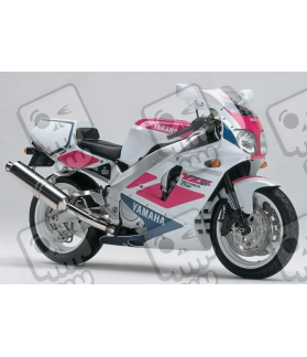 AUTOCOLLANT YAMAHA YZF 750 SPECIAL EDITION YEAR 1993 WHITE PINK BLUE (Produit compatible)