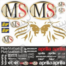 Aprilia MS Sponsor MotoGP Stickers