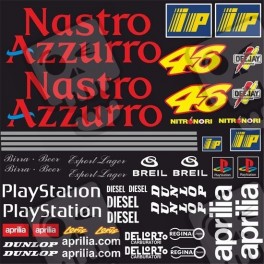 Aprilia Nastro Azzurro motoGP ADHESIVOS