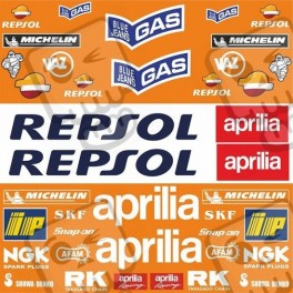 Aprilia Repsol Sponsor MotoGP Decals ADHESIVOS