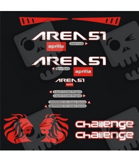 AUFKLEBER Aprilia Area 51 challenge