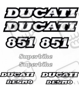 DUCATI 851 YEAR 1989 - 1990 DECALS
