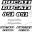 DUCATI 851 YEAR 1989 - 1990 AUFKLEBER (Kompatibles Produkt)