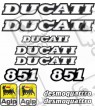 DUCATI 851 YEAR 1991 - 1992 STICKERS