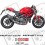 Ducati Monster 1100 Evo YEAR 2011 - 2013 ADESIVI (Prodotto compatibile)
