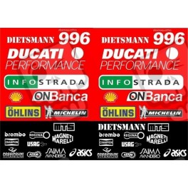 Ducati 996 / 916 / 998 Foggy WSB DECALS