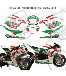 ADESIVI HONDA CBR 1000RR YEAR 2011 Team Castrol superbike