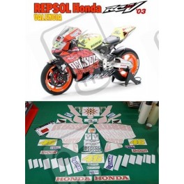 AUFKLEBER HONDA CBR RC211V 2003 Valencia WSB Repsol super bike