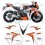 ADESIVI HONDA CBR 1000RR USA YEAR 2010 FIREBLADE (Prodotto compatibile)