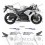 ADESIVI HONDA CBR 1000RR RACING YEAR 2006-2007 (Prodotto compatibile)