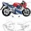 STICKER HONDA NSR 125R 2001 - 2002 (Compatible Product)