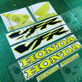 AUTOCOLLANT HONDA VFR 800 V 2005-2006 YELLOW FLUOR