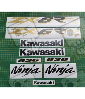 Kawasaki ZX-6RR 636 YEAR 2003-2004 STICKERS (Compatible Product)