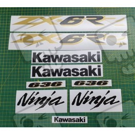 Kawasaki ZX-6RR 636 YEAR 2003-2004 DECALS