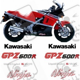 KAWASAKI GPZ-600R NINJA DECALS