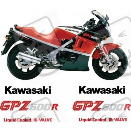 KAWASAKI GPZ 600R YEAR 1986 AUFKLEBER