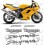 TRIUMPH Daytona 955i YEAR 2005 Stickers (Produto compatível)