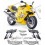 TRIUMPH TT 600 YEAR 2000-2003 ADHESIVOS (Producto compatible)