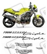 TRIUMPH Speed Triple T509 YEAR 1997-1998 AUFKLEBER
