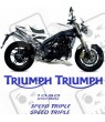 TRIUMPH Speed Triple 1050 YEAR 2005-2010 DECALS